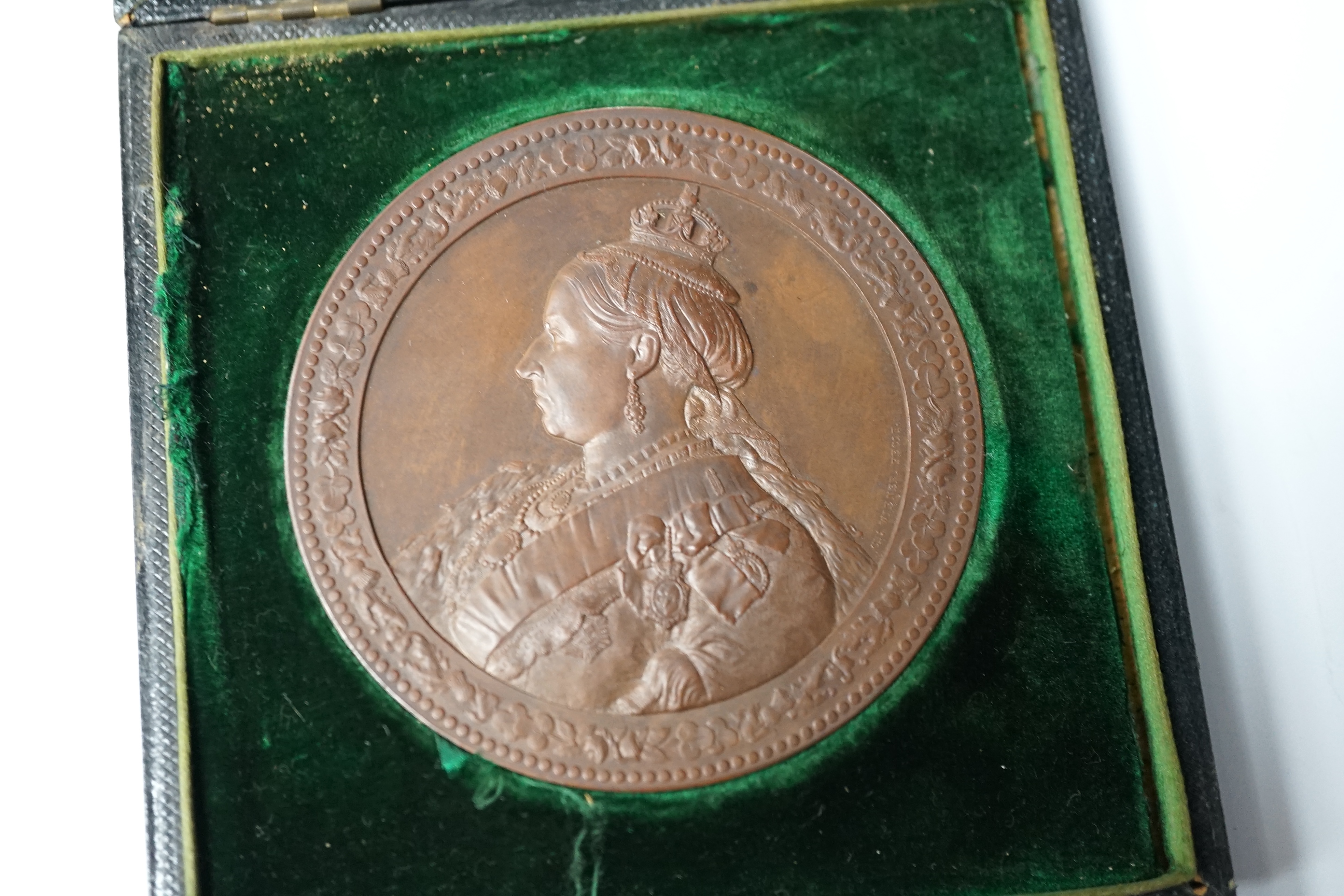 Four large Victorian commemorative bronze medals